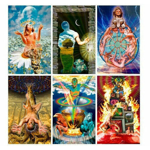 The Cosmic Tribe Tarot Card Deck by Stevee Postman Destiny Books New