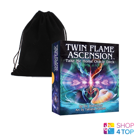 Twin Flame Ascension Take Me Home Oracle Deck US Games By Dr Harmony And Bag NEW