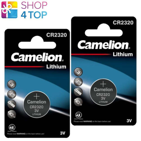 2x Camelion CR2320 3V Lithium Coin Cell Batteries BR2320 DL2320