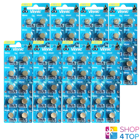80 Vinnic Alkaline Batteries L921 G6 Lr69 1.5V Exp 2028 No Mercury NEW