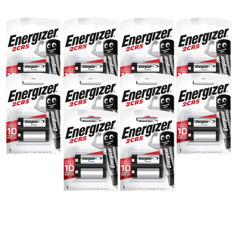 10x Energizer 2CR5 Lithium 6V DL245 Photo Camera Batteries