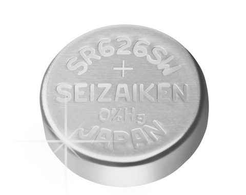 2x Seiko Seizaiken 377 376 SR626SW SR66 Silver Oxide Watch Batteries