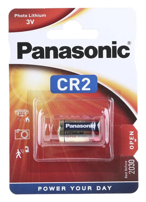 2 Panasonic Lithium Power Cr2 Batteries 3V 850 Mah Elcr2 Cr17355 1Cr2 Dlcr2 1Bl