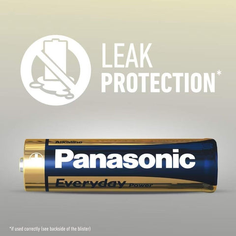 4 Panasonic Everyday Power Aaa Lr03 Alkaline Batteries 1.5V E92 4Bl Exp 2031