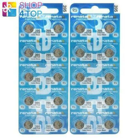 20x Renata 395 SR927SW Silver Oxide 1.55V Watch Batteries Swiss