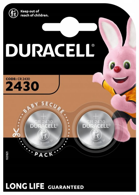 4 Duracell Cr2430 Lithium Batteries 2Bl 3V Coin Cell Dl2430 Ecr2430 Exp 2033 NEW