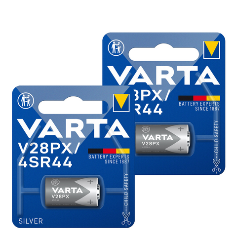2x Varta V28PX 4SR44 6.2V Lithium Camera Remote Batteries Made in Germany