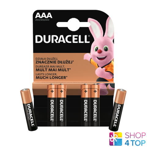 6x Duracell AAA LR03 1.5V Alkaline Batteries MN2400 E92 Micro