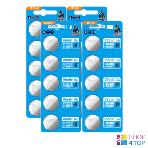 20 Vinnic Cr2016 Lithium Batteries 3V Cell Coin Button NEW