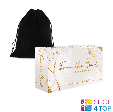 From The Heart Affirmation Cards And Bag Deck Rockpool Esoteric Anna Stark NEW