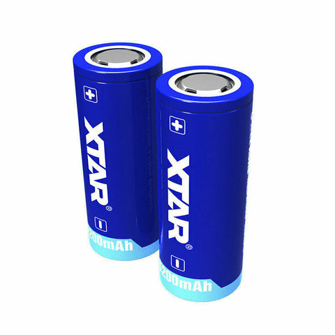 4 Xtar 26650 Protected Battery Rechargeable 3.6V Li-Ion Lithium 5200Mah NEW