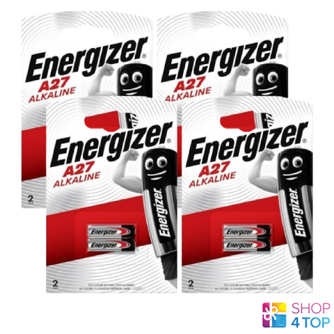 8x Energizer A27 12V Alkaline Batteries CA22 EL812 G27A L828 MN27