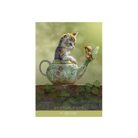 Barbieri Fantasy Cats Oracle Deck by Lo Scarabeo with Bag & Guidebook