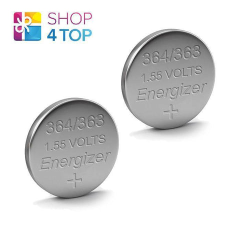 2x Energizer 364 363 SR621SW 1.55V Silver Oxide Watch Batteries