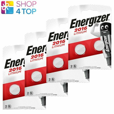 8x Energizer CR2016 3V Lithium Coin Cell Batteries DL2016 ECR2016