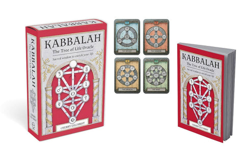 Kabbalah Tree of Life Oracle Cards Deck with Guidebook & Velvet Bag English