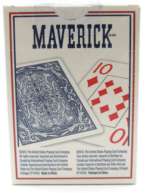 2x Decks Maverick Blue Red Playing Cards Jumbo Index Poker Magic Tricks