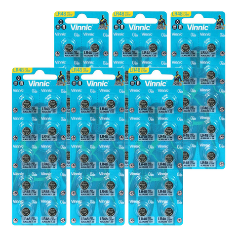 60 Vinnic Alkaline Batteries L754 G5 Lr48 193 1.5V 10Bl No Mercury