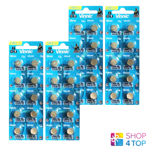 40 Vinnic Alkaline Batteries L921 G6 Lr69 1.5V Exp 2028 No Mercury NEW