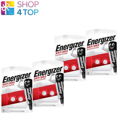 8x Energizer 357 303 SR44 Silver Oxide 1.55V Button Cell Batteries