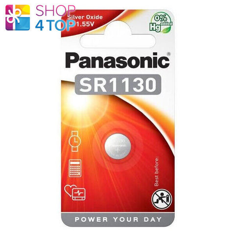 Panasonic SR1130 389 390 LR54 Silver Oxide 1.55V Button Cell Battery