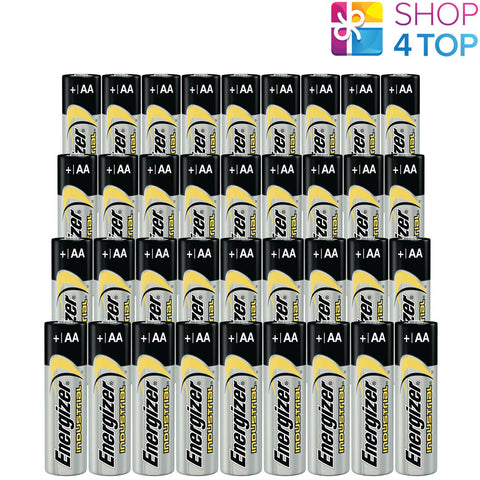 40 Energizer Aa Alkaline Lr6 Batteries 1.5V Industrial Mignon Mn1500 Am3 E91 NEW