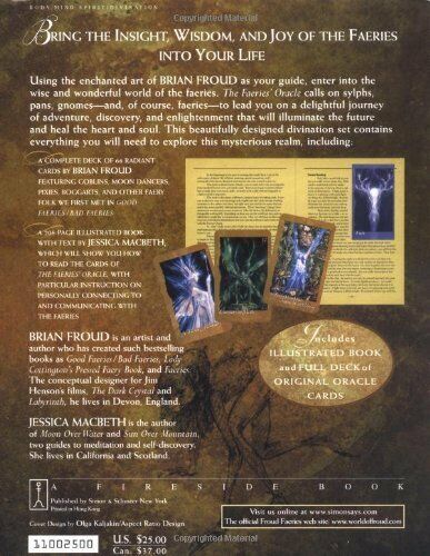 The Faeries Oracle Cards And Bag Deck Book Atria Books Esoteric Brian Froud NEW