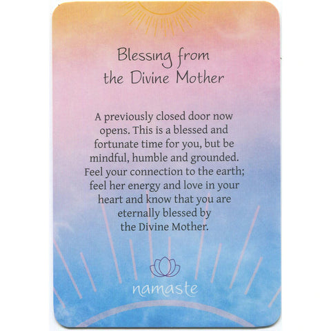 Namaste Blessing Divination Cards Deck by Carmine Salerno Blue Angel + Bag