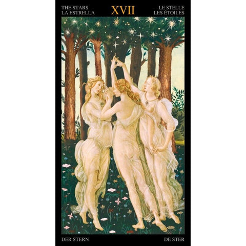 Golden Botticelli Tarot Deck 78 Cards Lo Scarabeo with Velvet Bag