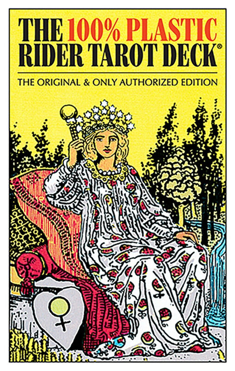 Rider Tarot Deck 100% Plastic 78 Cards US Games Colman Smith + Velvet Bag