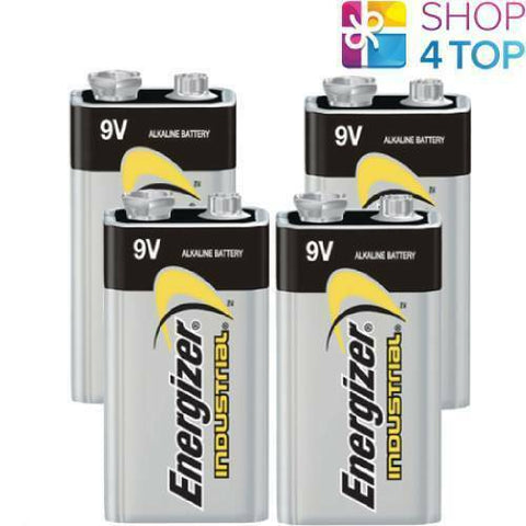 4 Energizer Alkaline 6Lr61 Batteries 9V Industrial E Block 6Am6 Mn1604 En22 NEW