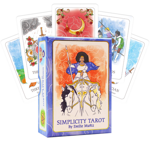 Simplicity Tarot Deck by Emilie Muniz US Games with Guidebook & Velvet Bag