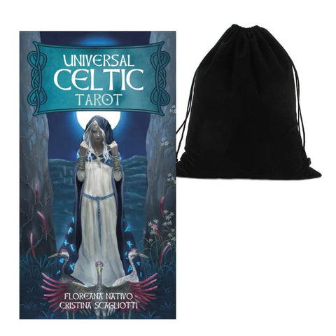 Universal Celtic Tarot Deck 78 Cards Lo Scarabeo with Velvet Bag