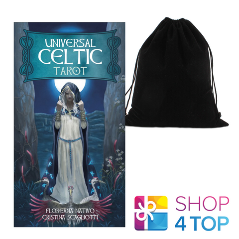 Universal Celtic Tarot Deck Cards F. Nativo Cristina Lo Scarabeo With Velvet Bag