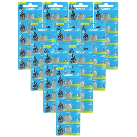 50x Vinnic LR9 1.5V Alkaline Button Cell Battery 625A PX625 EPX625