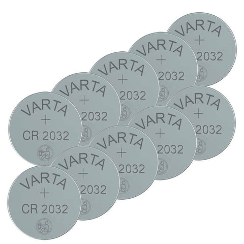10 Varta Cr2032 Lithium Coin Cell Batteries 3V No Mercury Exp 2031 Bulk
