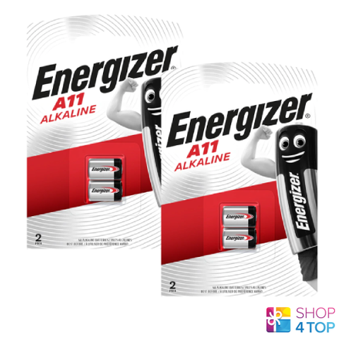 4 Energizer Alkaline A11 Batteries 6V E11A 11A Gp-11A L1016 NEW
