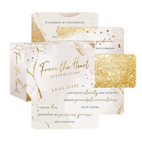 From The Heart Affirmation Cards And Bag Deck Rockpool Esoteric Anna Stark NEW