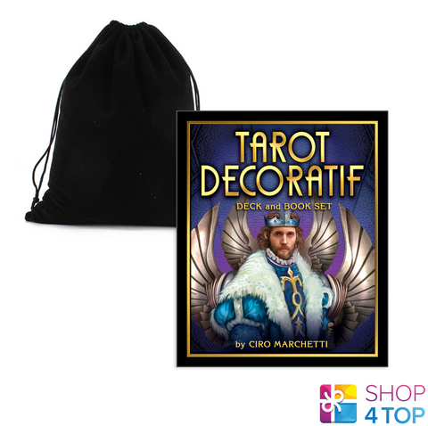 Tarot Decoratif Cards Deck Book And Bag US Games Systems Marchetti Esoteric NEW