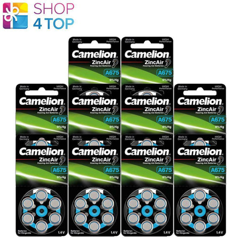 60x Camelion 675 Hearing Aid Batteries Zinc Air 1.4V A675 DA675 ZL675