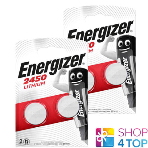 4 Energizer Cr2450 Lithium Batteries 3V Coin Cell Dl2430 Br2430 Exp 2033 NEW