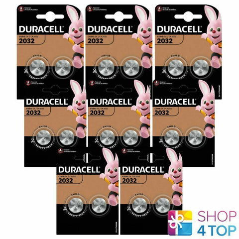 16x Duracell CR2032 3V Lithium Coin Cell Batteries DL2032 Blister Pack