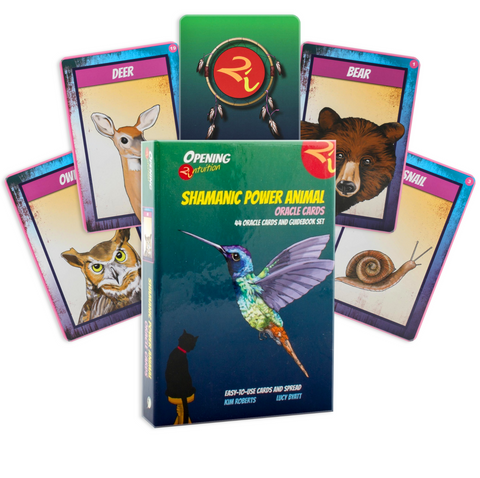 Shamanic Power Animal Oracle Cards Deck Findhorn Esoteric Healing With Bag