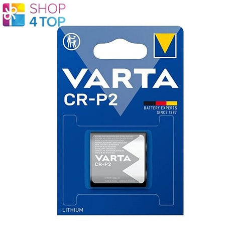 Varta Cr-P2 Lithium Battery 6204 6V 1Bl Blister Crp2 Batteries Exp 2033 NEW