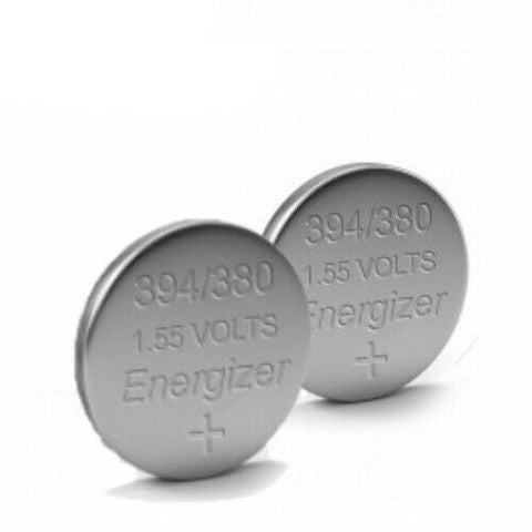 2x Energizer 394 380 SR936SW 1.55V Silver Oxide Watch Batteries
