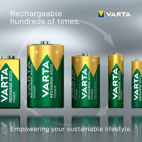 4 Varta Aa Recharge Accu Power Batteries Lr6 2400Mah Nimh Mignon 4Bl 1.2V NEW