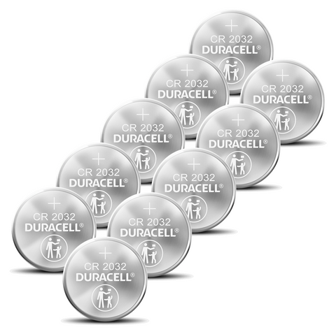 10x Duracell CR2032 3V Lithium Coin Cell Batteries DL2032 Bulk Pack