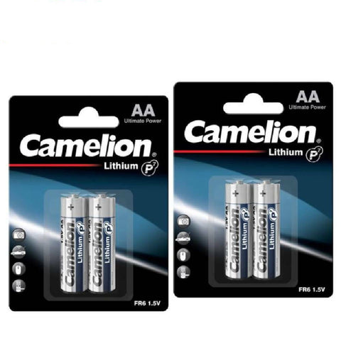 4x Camelion AA Lithium Batteries 1.5V FR6 L91 Ultimate Power Pack