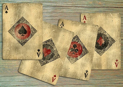 4x Bicycle Vintage Classic Playing Cards Deck Red Poker Magic Made in USA