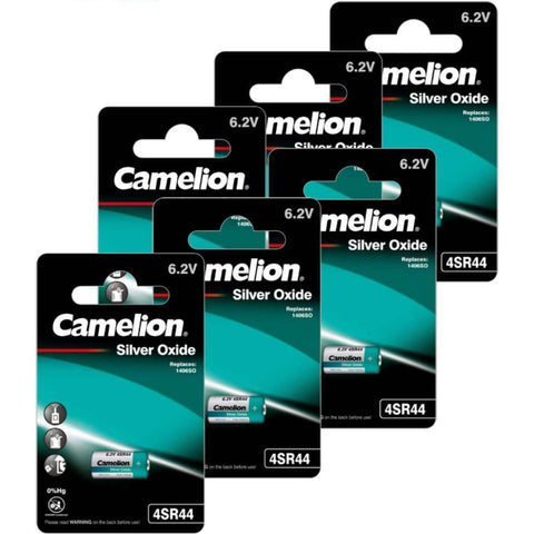 6x Camelion 4SR44 PX28 6.2V Silver Oxide Batteries High Performance